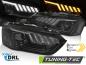 Preview: Design LED Tagfahrlicht Scheinwerfer für Audi A4 B8 12-15 schwarz dynamisch