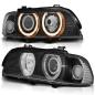 Preview: Xenon Scheinwerfer Angel Eyes für BMW 5er E39 Bj. 95-00 Chrom