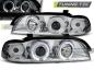 Preview: LED Angel Eyes Scheinwerfer für BMW 5er E39 95-03 chrom
