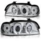 Preview: LED Angel Eyes Scheinwerfer für BMW 5er E39 95-03 chrom