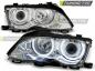 Preview: Scheinwerfer CCFL Angel Eyes für BMW 3er E46 Limo Touring Bj. 01-05 Chrom