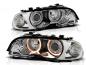 Preview: Scheinwerfer Angel Eyes für BMW 3er E46 Coupe Cabrio Bj. 99-03 Chrom