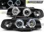 Preview: LED Angel Eyes Scheinwerfer für BMW 7er E38 94-98 schwarz
