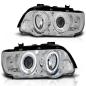 Preview: Scheinwerfer Angel Eyes für BMW X5 E53 Bj. 99-03 Chrom