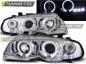 Preview: LED Angel Eyes Scheinwerfer für BMW 3er E46 Coupe / Cabrio 99-03 chrom Set