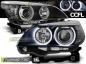 Preview: Scheinwerfer CCFL Angel Eyes für BMW 5er E60 E61 Bj. 03-07 Schwarz