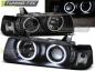 Preview: Scheinwerfer CCFL Angel Eyes für BMW 3er E36 Cabrio Coupe Bj. 90-99 Schwarz