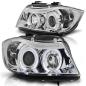 Preview: Scheinwerfer Angel Eyes für BMW 3er E90 E91 Bj. 05-08 Chrom