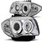 Preview: Scheinwerfer Angel Eyes für BMW 1er E81 E82 E87 E88 Bj. 04-11 Chrom