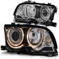 Preview: Scheinwerfer LED Angel Eyes für BMW 3er E46 Coupe Cabrio 01-03 Chrom
