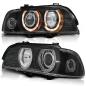 Preview: Xenon Upgrade Design Angel Eyes Scheinwerfer für BMW 5er E39 95-00 schwarz