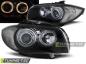 Preview: Design Angel Eyes Scheinwerfer für BMW 1er E81, E82, E87, E88 04-11 schwarz