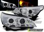 Preview: Scheinwerfer Angel Eyes für BMW 5er E60 E61 Bj. 03-07 Chrom mit LED Blinker