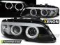 Preview: Xenon Scheinwerfer Angel Eyes für BMW X5 E53 Facelift Bj. 03-06 Schwarz