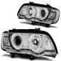 Preview: Xenon CCFL Angel Eyes Scheinwerfer für BMW X5 E53 Bj. 99-03 Chrom