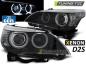 Preview: Xenon Scheinwerfer CCFL Angel Eyes für BMW 5er E60 E61 Bj. 03-04 Schwarz