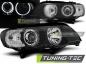 Preview: Scheinwerfer LED Angel Eyes für BMW X5 E53 Bj. 99-03 Schwarz