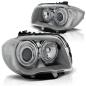 Preview: Scheinwerfer LED Angel Eyes für BMW 1er E81 E82 E87 E88 Bj. 04-11 Silber