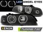 Preview: Xenon LED Angel Eyes Scheinwerfer für BMW 5er E39 Facelift 95-03 schwarz