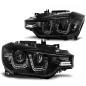 Preview: LED Tagfahrlicht Angel Eyes Scheinwerfer für BMW 3er F30/F31 11-15 schwarz