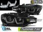 Preview: Xenon Scheinwerfer DRL U-Tube Tagfahrlicht für BMW 3er F30 F31 Bj. 11-15 Schwarz