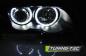 Preview: Scheinwerfer LED Angel Eyes für BMW 3er E46 Limo Touring Bj. 98-01 Schwarz