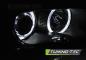 Preview: LED Angel Eyes Scheinwerfer für BMW 3er E46 Coupe / Cabrio 99-03 schwarz Set