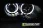 Preview: LED Angel Eyes Scheinwerfer für BMW 3er E46 Coupe / Cabrio 99-03 schwarz Set
