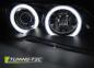 Preview: Xenon Scheinwerfer CCFL Angel Eyes für BMW 3er E46 Coupe Cabrio 03-06 Schwarz