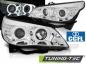 Preview: Scheinwerfer CCFL Angel Eyes für BMW 5er E60 E61 Bj. 03-07 Chrom mit LED Blinker