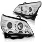 Preview: Scheinwerfer CCFL Angel Eyes für BMW 5er E60 E61 Bj. 03-07 Chrom mit LED Blinker