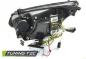 Preview: Scheinwerfer CCFL Angel Eyes für BMW 5er E60 E61 03-07 Schwarz mit LED Blinker