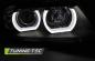 Preview: 3D LED Angel Eyes Scheinwerfer für BMW 3er E90/E91 05-08 schwarz