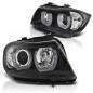 Preview: 3D LED Angel Eyes Scheinwerfer für BMW 3er E90/E91 05-08 schwarz