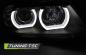 Preview: Xenon Scheinwerfer 3D Angel Eyes für BMW 3er E90 E91 Bj. 05-08 Schwarz