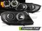 Preview: Scheinwerfer LED Angel Eyes für BMW 3er E90 E91  05-08 Schwarz mit LED Blinker