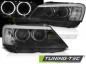 Preview: LED Tagfahrlicht Angel Eyes Scheinwerfer für BMW X3 F25 Bj. 10-14 Schwarz