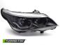 Preview: 3D LED Angel Eyes Scheinwerfer für BMW 5er E60 / E61 03-07 schwarz LED Blinker