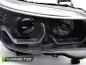 Preview: 3D LED Angel Eyes Scheinwerfer für BMW 5er E60 / E61 03-07 schwarz LED Blinker