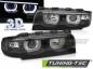 Preview: Scheinwerfer 3D Angel Eyes für BMW 7er E38 Bj. 94-01 Schwarz