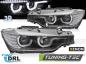Preview: Xenon Scheinwerfer DRL LED Tagfahrlicht für BMW 3er F30 F31 Bj. 11-15 Schwarz