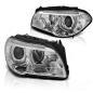 Preview: Xenon Scheinwerfer DRL LED Tagfahrlicht für BMW 5er F10 F11 Bj. 10-13 Chrom