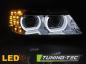 Preview: Xenon Scheinwerfer 3D Angel Eyes für BMW 3er E90 E91 LCI Bj. 09-12 Chrom AFS