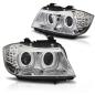 Preview: Xenon Scheinwerfer 3D Angel Eyes für BMW 3er E90 E91 LCI Bj. 09-12 Chrom AFS