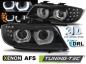 Preview: Xenon Scheinwerfer 3D Angel Eyes für BMW 3er E90 E91 LCI Bj. 09-12 Schwarz AFS