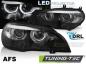 Preview: LED DRL Scheinwerfer 3D Angel Eyes für BMW X5 E70 Bj. 07-13 Schwarz AFS
