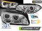 Preview: Scheinwerfer LED Angel Eyes für BMW 5er F10/F11 Lim./Touring 13-16 chrom