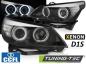 Preview: Xenon Scheinwerfer CCFL Angel Eyes für BMW 5er E60 E61 05-07 Schwarz LED Blinker