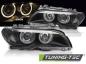 Preview: Xenon Scheinwerfer Angel Eyes für BMW 3er E46 Coupe Cabrio Bj. 03-06 Schwarz