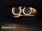 Preview: Xenon Scheinwerfer Angel Eyes für BMW 3er E46 Coupe Cabrio Bj. 03-06 Schwarz